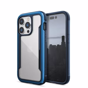 Raptic X-Doria Shield viedtālruņa apvalks iPhone 14 Pro ar bruņotu zilu pārklājumu
