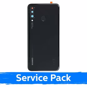 Aizmugurējais vāciņš saderīgs ar Huawei P30 Lite / Midnight Black / oriģināls (Service Pack)