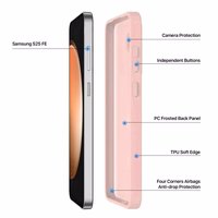 Korpuss Dux Ducis Samsung S731 S25 FE rozā krāsā