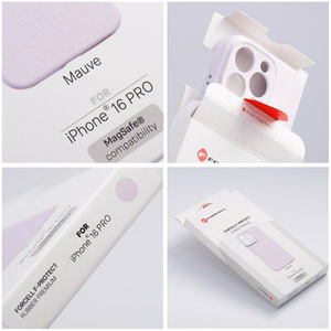 Maciņš iPhone 16 Forcell F-Protect Rubber Premium, saderīgs ar MagSafe, violets