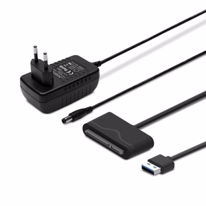 SAVIO AK-39 USB 3.0 – SATA III adapteris 3,5″/2,5″ diskdziņiem ar barošanas bloku, melns