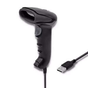 Qoltec 50866 – vadu 1D CCD svītrkodu skeneris, USB, melns