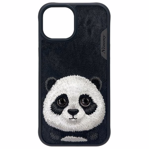 Nimmy Big Eyed Pet 2.0 pandas apvalks iPhone 15 - melns