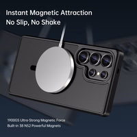 Rock Guard Touch Matte Series Magnētiskais viedtālruņa apvalks Samsung Galaxy S25 pelēks