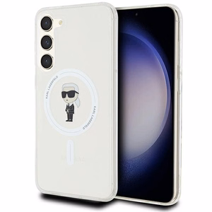 Karl Lagerfeld IML Ikonik magnētiskais viedtālruņa apvalks Samsung Galaxy S23+ - caurspīdīgs
