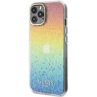 Guess IML Faceted Mirror Disco Iridescent viedtālruņa apvalks iPhone 12/12 Pro - vairākrāsains
