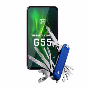Rūdītais stikls 3mk HardGlass Max Lite Black priekš Motorola Moto G55 5G
