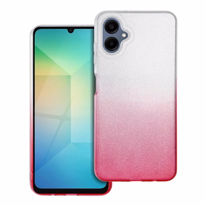 Spīdīgs viedtālruņa apvalks SAMSUNG A06 4G caurspīdīgs rozains