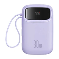 Portatīvais lādētājs Baseus QPow 2 10000mAh 30W 2xUSB-C (violets)