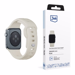 3mk silikona siksniņa Apple Watch, 38/40/41/42 mm, Nude, mazais izmērs