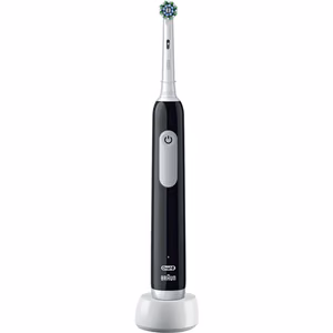 Oral-B Pro Series 1 – uzlādējama elektriskā zobu birste, 1 uzgalis, 3 tīrīšanas režīmi, melns