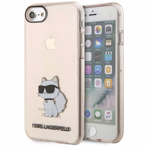 Karl Lagerfeld KLHCI8HNCHTCP iPhone 7/8/ SE 2020 / SE 2022 rozā/rozā cietais apvalks Ikonik Choupette