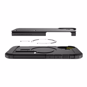 Spigen Tough Armor Mag Чехол совместимый с MagSafe для iPhone 17 чёрный