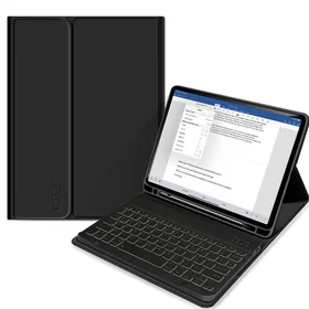 Tech-Protect SC Pen + Keyboard viedtālruņa apvalks ar klaviatūru iPad Air 10.9" 2020-2022 / 11" 2024 - melns