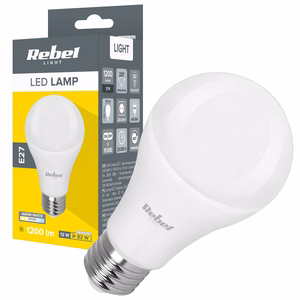Rebel E27 LED spuldze, 12 W, 3000 K, 230 V