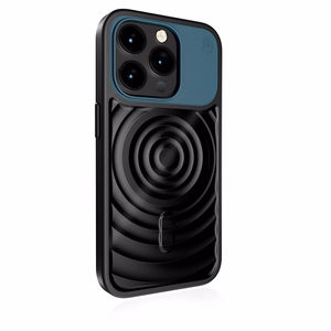 STM Reawaken Ripple MagSafe vāciņš ierīcei iPhone 15 Pro Max, melns un Atlantijas zils