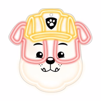 Hanging neon LED Paw Patrol on plexiglass - Rubble OW-130446