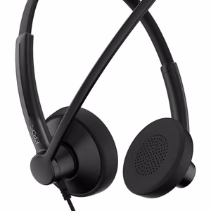 EPOS IMPACT 100 MS Stereo USB-C+A – vadu stereo biroja austiņas ar mikrofonu, USB-C un USB-A, melnas (1001421)