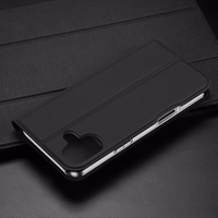 Dux Ducis Skin Pro viedtālruņa apvalks iPhone 16 Plus ar atveramu vāciņu un karšu nodalījumu - melns