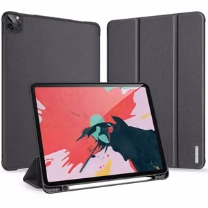 DUX DUCIS apvalks DOMO salokāms ar zīmuļa turētāju iPad Pro 11 (2018/2020/2021/2022) melns