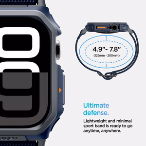 Spigen Lite Fit "Pro" apvalks Apple Watch 10 (46mm) tumši zils