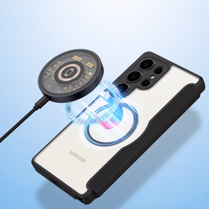 Viedtālruņa apvalks Dux Ducis Skin X Pro Samsung Galaxy S25 Ultra ar MagSafe un maku - melns