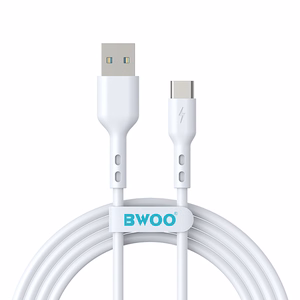 BWOO Kabelis USB - USB-C 1m 3A balts BO-X172C