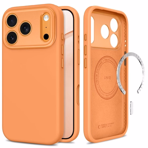 Tech-Protect Uniq MagSafe CC maciņš, paredzēts iPhone 18 Pro Max / 17 Pro Max, oranžs