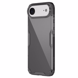 Nillkin Nature TPU Pro viedtālruņa apvalks iPhone 17 Air - Daļēji caurspīdīgs melns