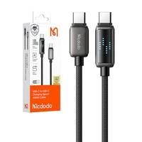 Mcdodo CA-4250 USB-C uz USB-C kabelis, 100W, ar LED indikatoru, 1.2m