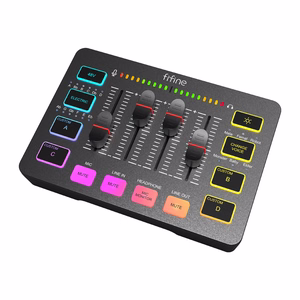 Fifine SC3 audio mikseris (melns)