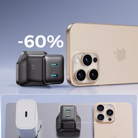 Joyroom JR-TCG17 45W 2 x USB-C sienas lādētājs (UK spraudnis) - melns