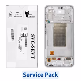 ServicePack LCD displejs SAMSUNG A36 5G A366B balts GH82-36841B