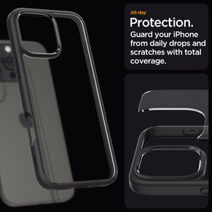 Spigen Ultra Hybrid iPhone 16 Pro viedtālruņa apvalks - matēta melna