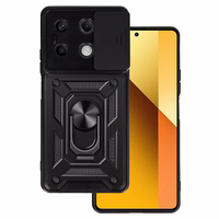 Slide Camera Armor Apvalks Xiaomi Redmi Note 13 5G melns