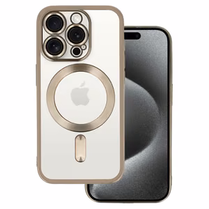 Metallic MagSafe Case for iPhone 15 Plus titanium