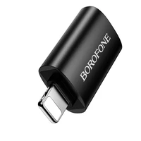 Borofone adapteris BV26 - USB uz Lightning - melns