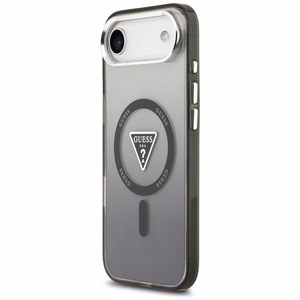 GUESS viedtālruņa apvalks IPHONE 17 Air, saderīgs ar MagSafe GUHMP17MHGTMLCGK (IML krāsu pāreja ar trīsstūra logotipu) melns