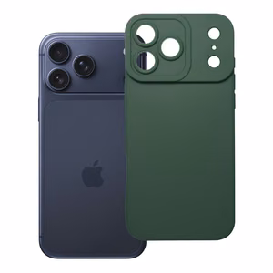 Maciņš iPhone 17 Pro Max / 18 Pro Max (zema kameras mala) Matt 2.0 tumši zaļš