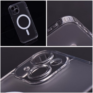 FROST MAG COVER viedtālruņa apvalks ar kameras aizsardzību, saderīgs ar MagSafe, priekš IPHONE 11 Pro, sarmots caurspīdīgs