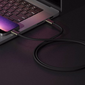 Ringke USB-C 3.2 Gen. PD240W kabelis 100 cm - melns