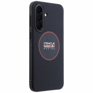 Red Bull vāks Samsung A37 (Meshed PU Red Ring & Metal Buttons) tumši zils