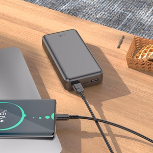 Portatīvais lādētājs Hoco 20000 mAh 2,1A J100A melns