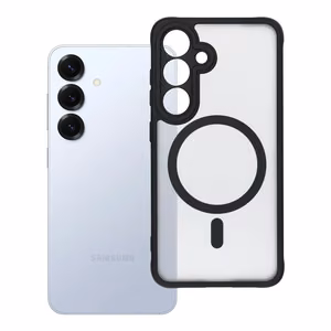 Case for Samsung S25 Full Matte Mag Cover compatible with MagSafe black