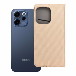 Atverams Smart Case Book maciņš Oppo Reno 15, zeltains