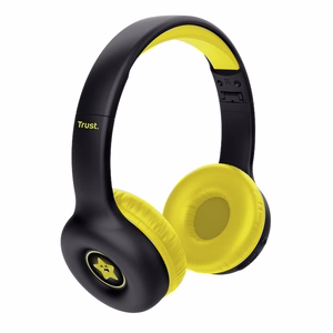 Trust Nouna bērnu bezvadu Bluetooth austiņas ar 85 dB skaļuma ierobežojumu, melnas