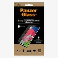 PanzerGlass E2E Microfracture antibakteriālais stikls Samsung Galaxy A52 / A52 5G / A53 5G - ar melnu rāmi