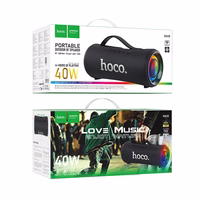 Bluetooth skaļrunis LED 2 x 20W 4h Hoco HA10 melns