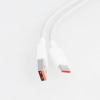 XIAOMI oriģinālais kabelis USB A uz Type C 6A 1 m balts bulk