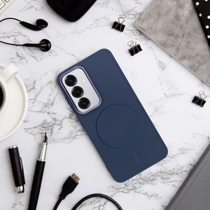Case for Samsung A27 Frame Mag Cover compatible with MagSafe navy blue